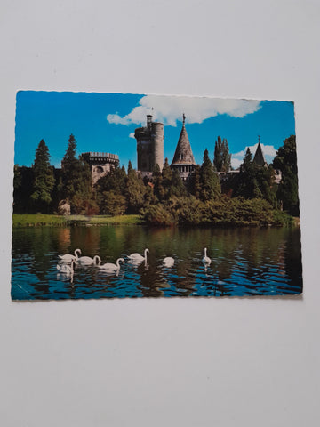 AK Laxenburg. Franzensburg am Großen Teich.