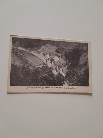 AK Johann Müllners Gasthaus zur Hinterbrühl in Stixenstein. (1918)