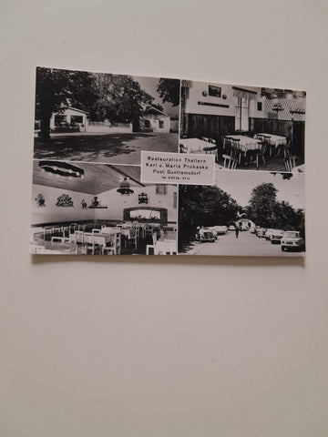 AK Guntramsdorf. Restauration Thallern. Karl u. Maria Prohaska.