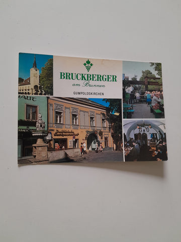 AK Gumpoldskirchen. Bruckberger am Brunnen. Weinhauer. Wiener Straße 1.