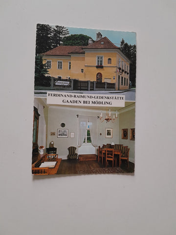 AK Gaaden bei Mödling. Ferndinand Raimund Gedenkstätte.