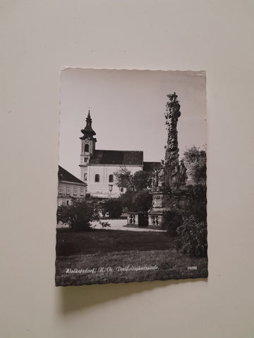 AK Wolkersdorf. Dreifaltigkeitssäule.