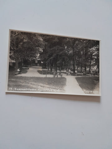 AK Hainfeld. Stadtpark. (1930)