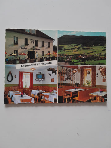 AK Altenmarkt im Yspertal. Gasthaus Zum grünen Ast. Inhaber: Ernst Schönauer. Altenmarkt 24.