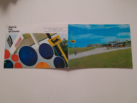 Doppel-AK Agip Autobahnstation Ybbs.