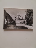 AK Burghof der Ruine Aggstein in der Wachau.