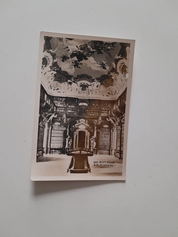 AK Stift Melk. Bibliotheksaal.