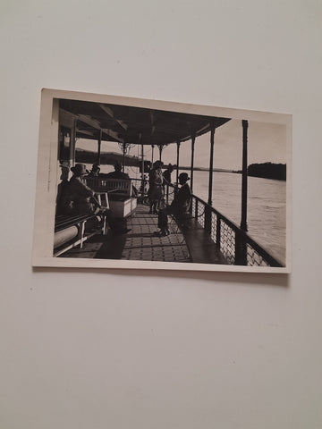 AK Auf dem Donaudampfer bei Melk.