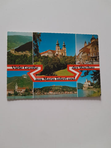 AK Viele Grüße aus Maria Taferl und der Wachau.
