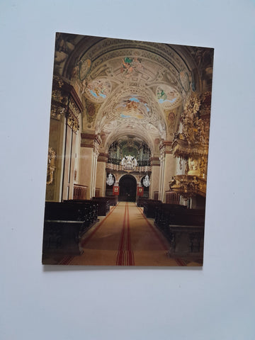 AK Wallfahrtskirche Maria Taferl. Blick zur Orgel.