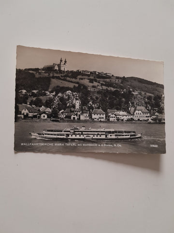 AK Wallfahrtskirche Maria Taferl mit Marbach. (1960)
