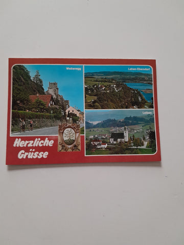 AK Herzliche Grüße aus Leiben. Weitenegg. Lehen-Ebersdorf.