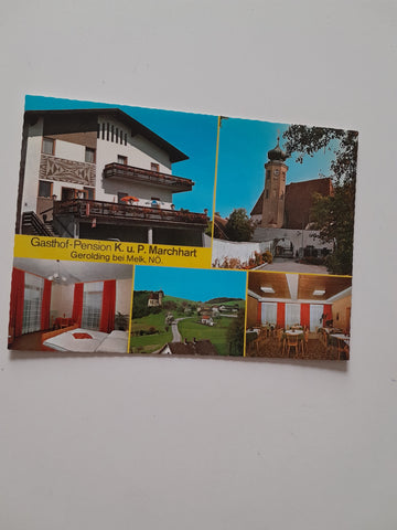 AK Gerolding 3. Gasthof Pension Familie Marchhart.