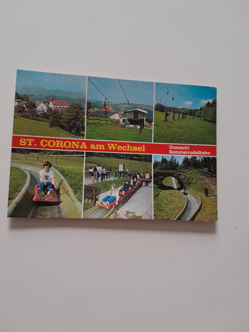 AK St. Corona am Wechsel. Grasschi Sommerrodelbahn.
