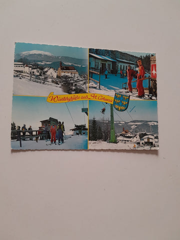 AK Wintergrüße aus St. Corona am Wechsel.