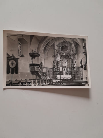AK St. Corona am Wechsel. Inneres der Wallfahrtskirche.