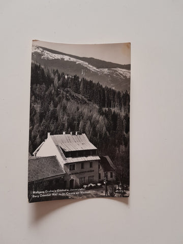 AK St. Corona am Wechsel. Wolfgang Gruber Gasthaus u. Jausenstation Berg Ödenhof. (1956)