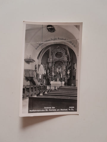 AK St. Corona am Wechsel. Inneres der Wallfahrtskirche.