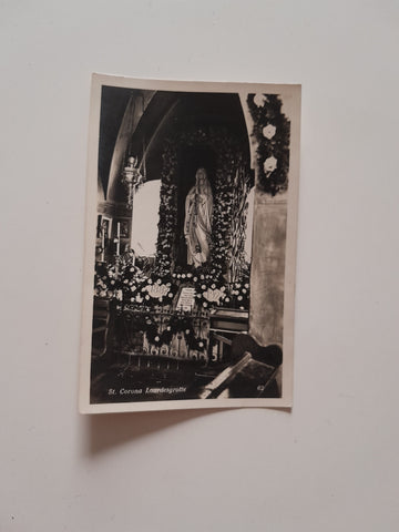 AK St. Corona am Wechsel. Wallfahrtskirche Lourdesgrotte. (1931)