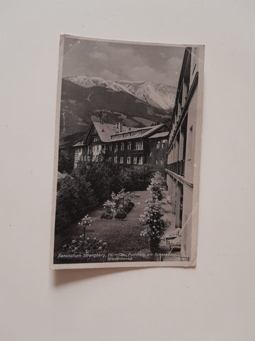 AK Puchberg am Schneeberg. Sanatorium Strengberg. (1942)