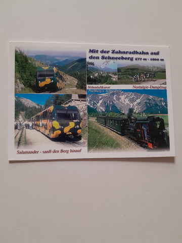 AK Puchberg am Schneeberg. Mit der Zahnradbahn auf den Schneeberg.