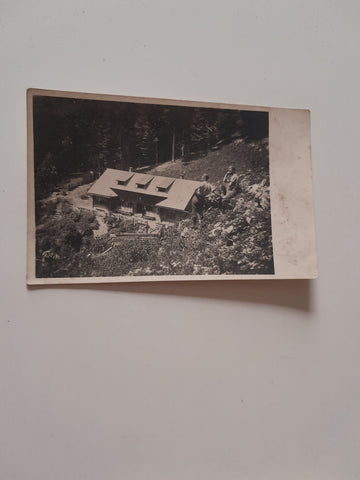 AK Am Beginn des Weges zur Weichtalklamm. Weichtalhaus Naturfreunde. (1925)