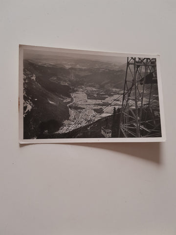 AK Rax. Blick v.d. Bergstation geg. Payerbach.