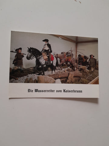 AK Wasserleitungsmuseum der Stadt Wien in Kaiserbrunn. "Die Wasserreiter von Kaiserbrunn".