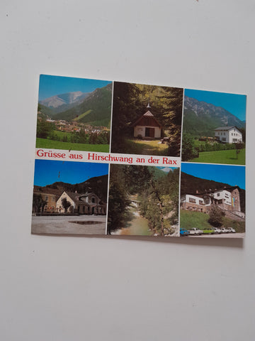AK Grüße aus Hirschwang an der Rax.