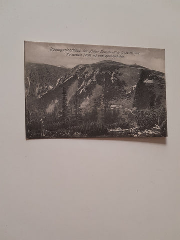 AK Baumgartnerhais des ÖTK und Kaiserstein vom Krumbachstein.