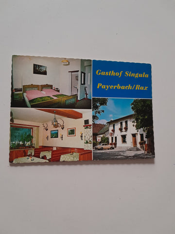 AK Payerbach an der Rax. Gasthof Singula. Hauptstraße 22.