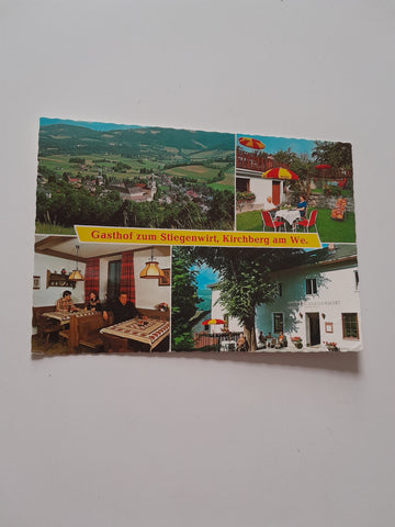 AK Kirchberg am Wechsel. Gasthof zum Stiegenwirt. Marianne Dreitler.