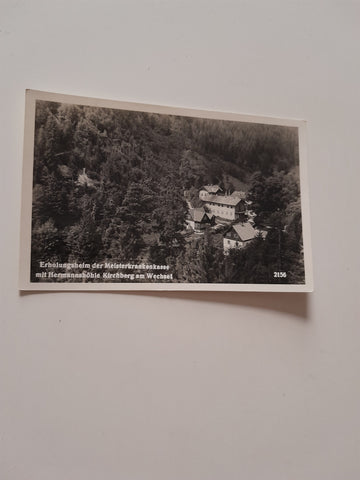 AK Kirchberg am Wechsel. Erholungsheim der Meisterkrankenkasse mit Hermannshöhle.