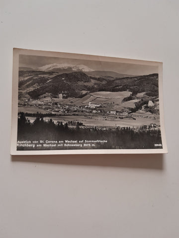AK Ausblick von St. Corona am Wechsel auf Kirchberg am Wechsel.
