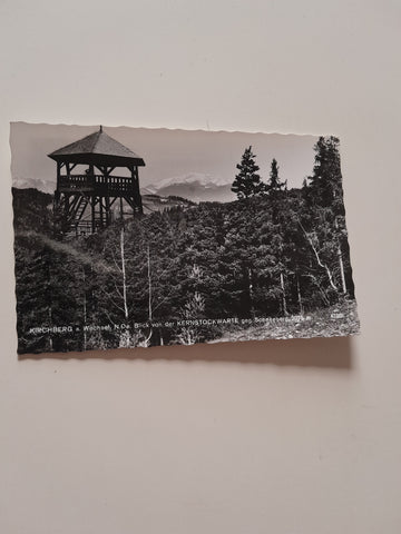 AK Kirchberg am Wechsel. Blick von der Kernstockwarte.