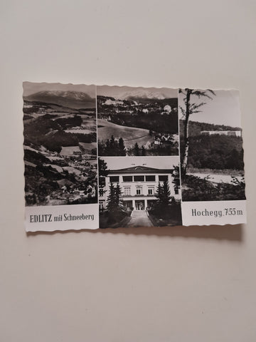 AK Edlitz mit Schneeberg. Hochegg.
