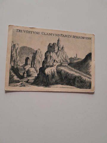 AK Ruine Klamm bei Schottwien.