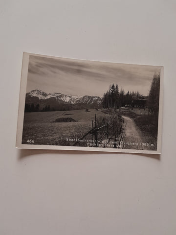 AK Speckbacherhütte auf dem Kreuzberg. Pächter: Franz Mohl. (1929)