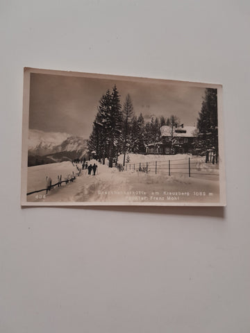AK Speckbacherhütte am Kreuzberg. Pächter: Franz Mohl. (1931)
