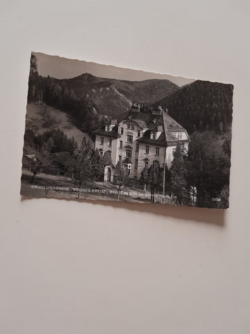 AK Breitenstein gegen Semmering. Erholungsheim Weisses Kreuz (1961)