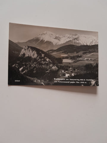 AK Breitenstein am Semmering mit Polleroswand gegen Rax. (1939)