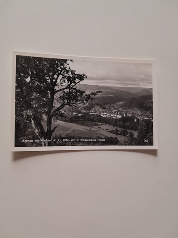 AK Aspang am Wechsel mit dem Hochwechsel.