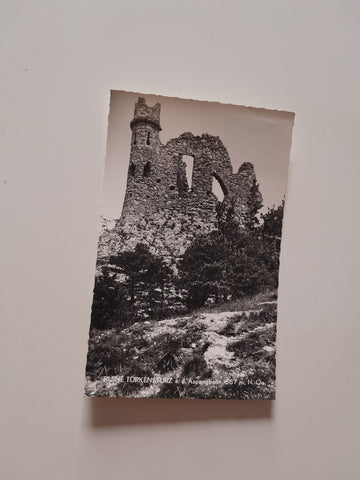 AK Ruine Türkensturz an der Aspangbahn. (1961)
