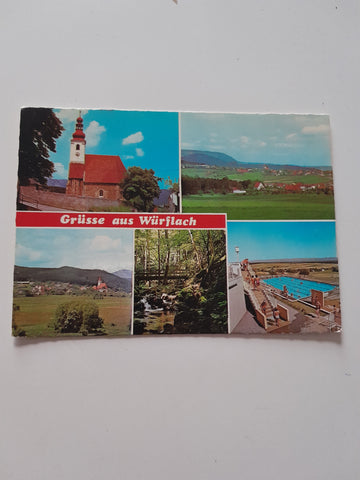 AK Grüsse aus Würflach.
