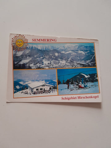 AK Semmering Schigebiet Hirschenkogel.