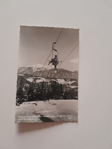 AK Semmering: Sessellift auf den Hirschenkogel. (1958)