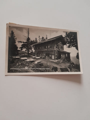 AK Schutzhaus am Pinkenkogel, Pächter Otto Lache.