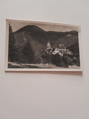 AK Semmering. Hotel Erzherzog Johann mit Sonnwendstein.