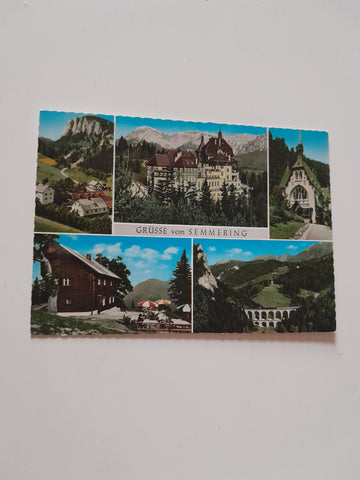 AK Grüsse vom Semmering.