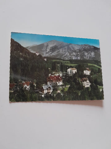 AK Semmering. Villenviertel gegen Schneeberg.